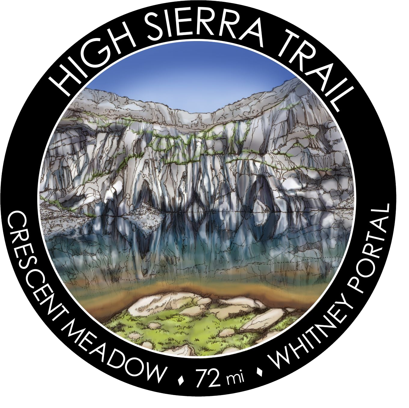 High Sierra Trail Sticker