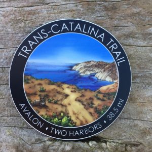 Trans Catalina Trail Sticker available in both glossy and matte finish