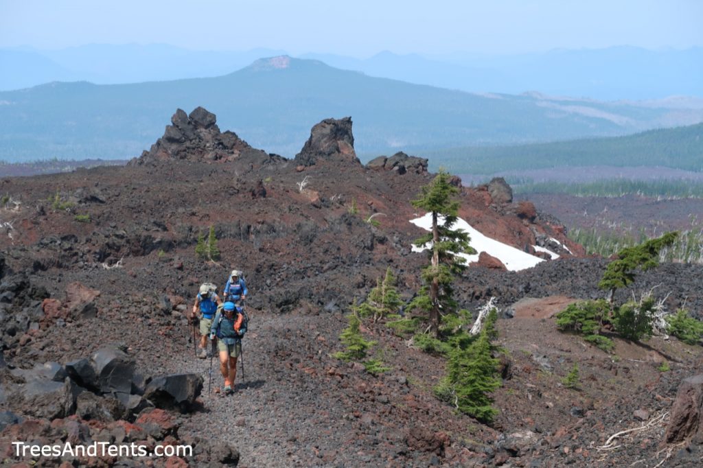 Summiting Opie Dilldock Pass in the Three Sisters Wilderness