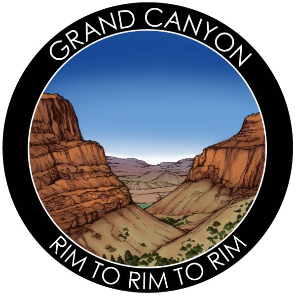 Grand Canyon Rim to Rim to Rim Trail Sticker